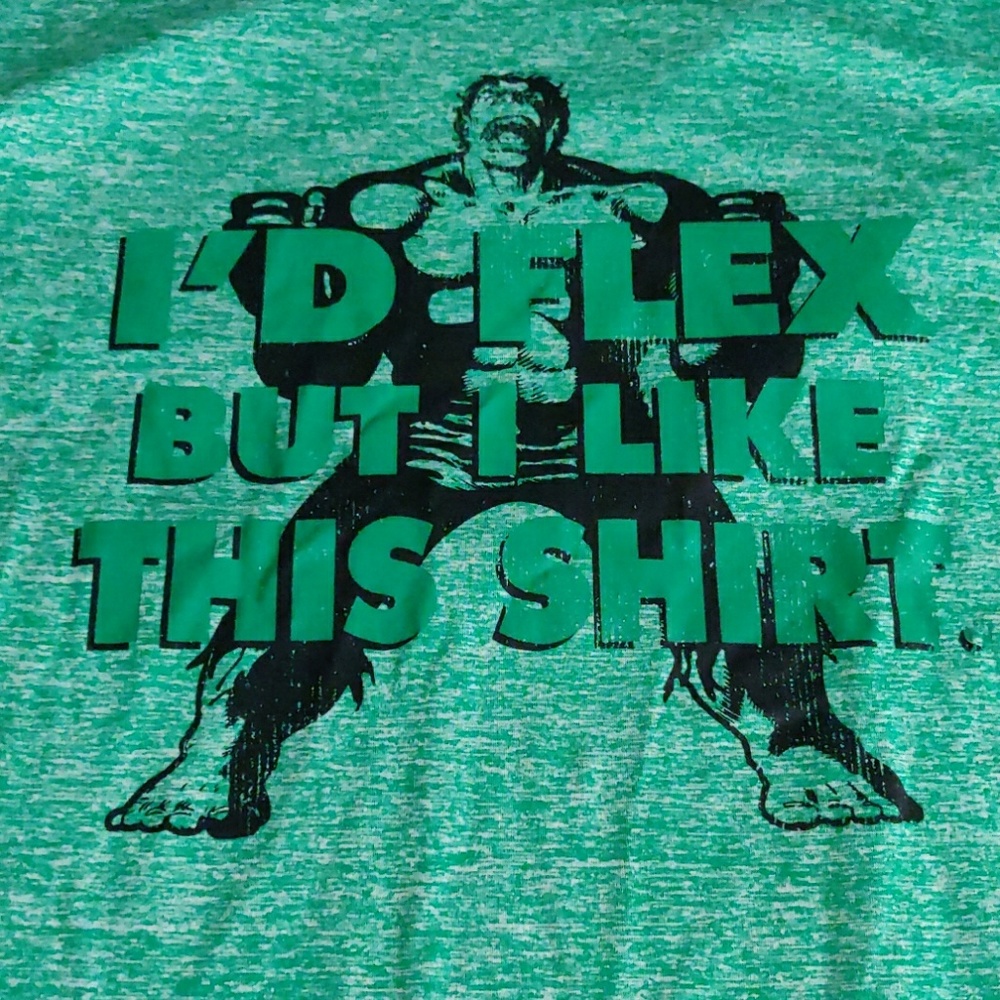 🌟3/$25 Hulk tshirt, green, size Large 42/44